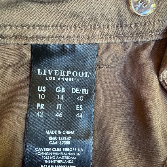 LIVERPOOL LOS ANGELES Cargo Crop Cuffed Pants Size 10 - Picture 11 of 14